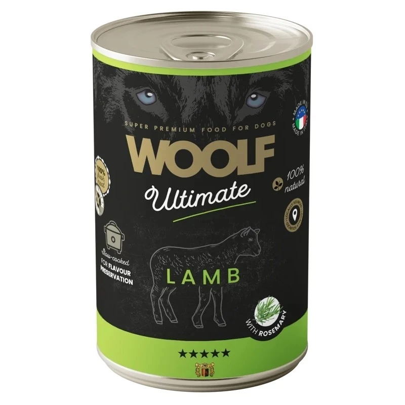 Karma mokra dla psa Woolf - Ultimate 400g - Jagnięcina - Do