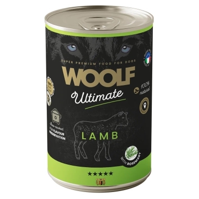 Karma mokra dla psa Woolf - Ultimate 400g - Jagnięcina - Dog Adult Lamb with Rosemary