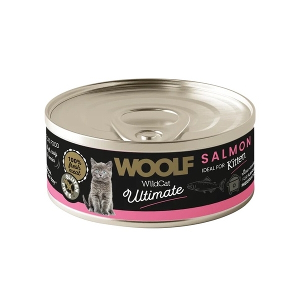 Woolf Ultimate Cat Kitten Salmon - bezglutenowa, pełnoporcj