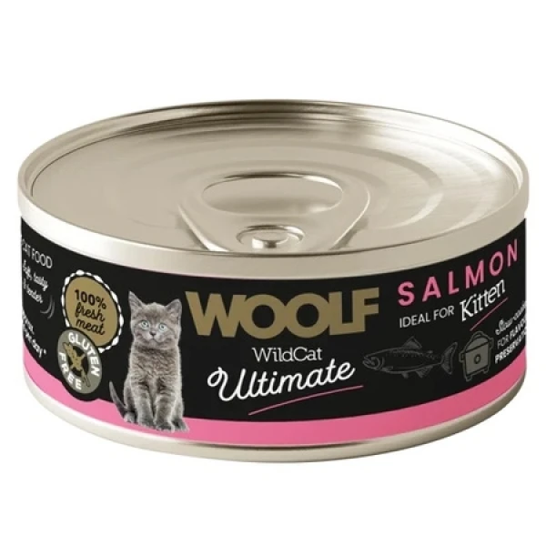 Woolf Ultimate Cat Kitten Salmon - bezglutenowa, pełnoporcj