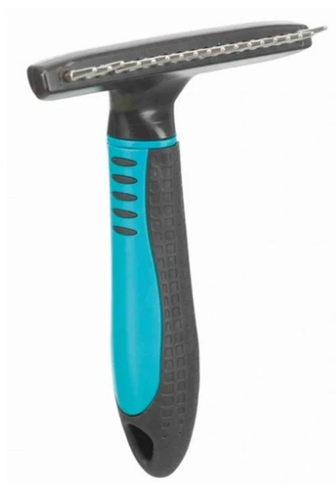 TRIXIE zgrzebło metalowe z obrotowymi zębami dla psa dług