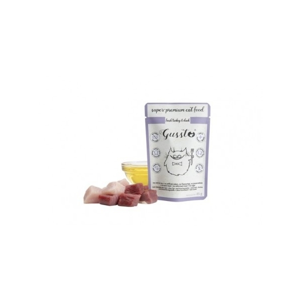 Gussto Fresh Turkey and Duck - indyk i kaczka 85g
