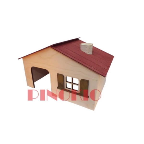 PINOKIO - domek dla gryzoni – seria "Mahoń" 13x8,5x8,5cm,