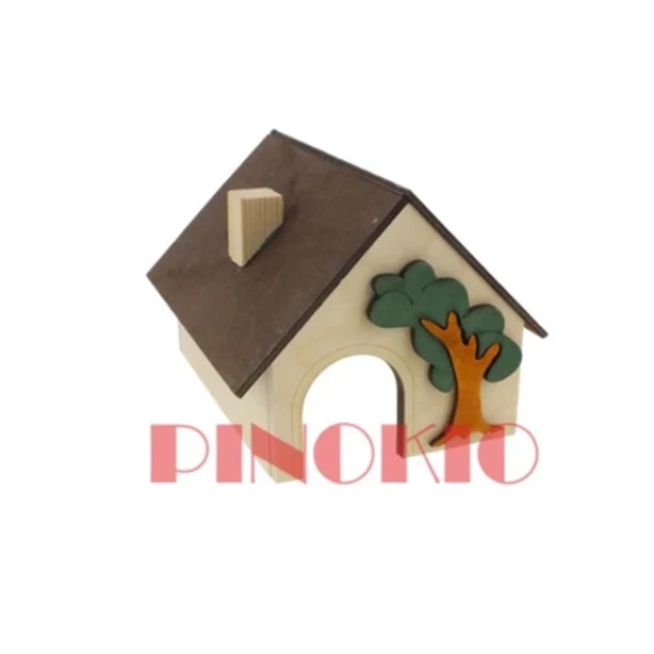 PINOKIO - domek duży dla chomika 12,5x10x14,5cm, P-09