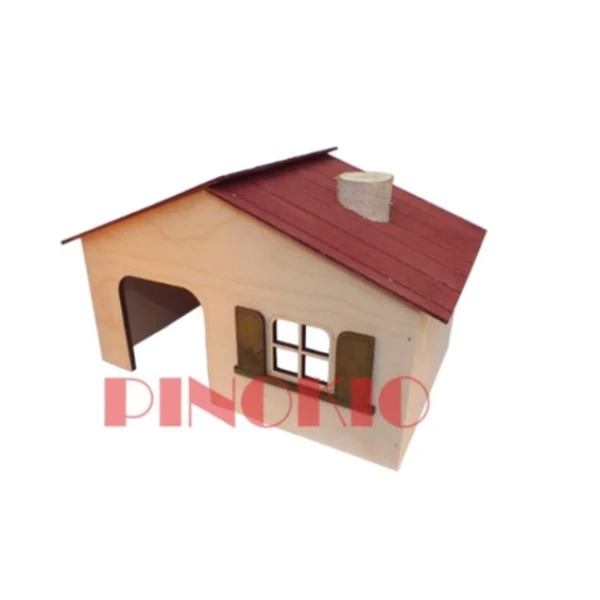 PINOKIO - domek dla gryzoni – seria "Mahoń"  18x12x10,5 c