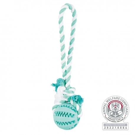 Trixie zabawka Piłka dentafun ze sznurkiem 7 CM