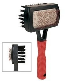 TRIXIE  miękka szczotka dwustronna 10x17cm dla kota/psa