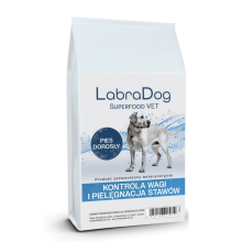 Karma sucha dla psa dorosłego LabraDog Superfood VET Hydrolizowana Biała ryba Kontrola wagi i stawów