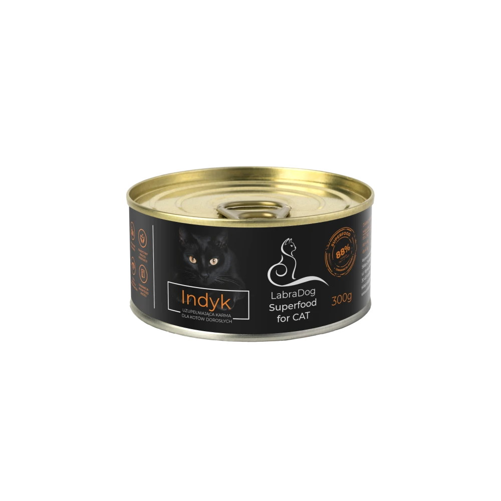 Karma mokra dla kota LabraDog Superfood for Cat Indyk 300g