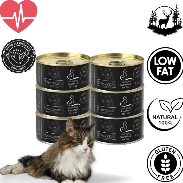 Karma mokra dla kota LabraDog Superfood for Cat Dzik 300g