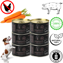 Karma mokra Monobiałkowa dla psa LabraDog Superfood Premium Wieprzowina z marchewką - 410 g