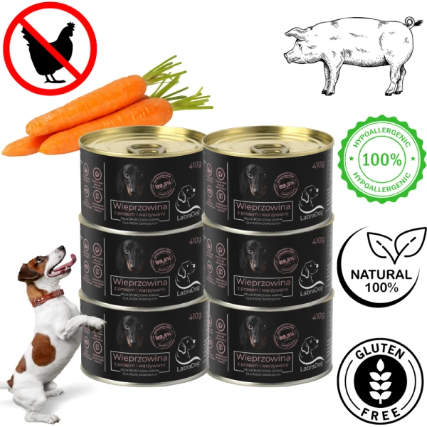 Karma mokra Monobiałkowa dla psa LabraDog Superfood Premium