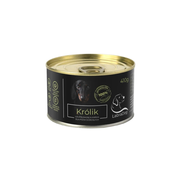 Karma mokra dla psa LabraDog Superfood Premium Królik 100% 