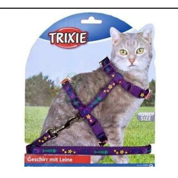 Trixie Szelki dla dużego kota 22/36cm ze smyczą 1.20m