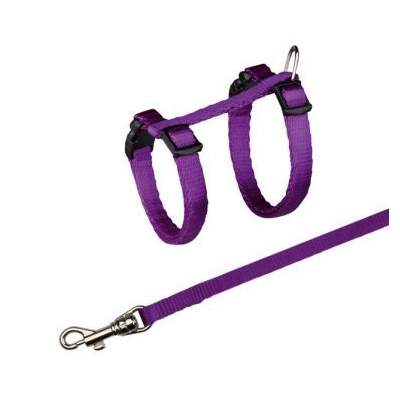 Trixie szelki ze smyczą dla małego kota wzór 23/32cm  szerokość tasmy 8mm