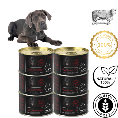 Karma mokra Monobiałkowa dla psa LabraDog Superfood Premium 100% Wołowina