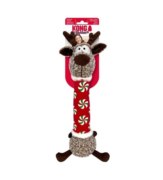 KONG Holiday Shakers Luvs Reind - Świąteczny renifer 32cm
