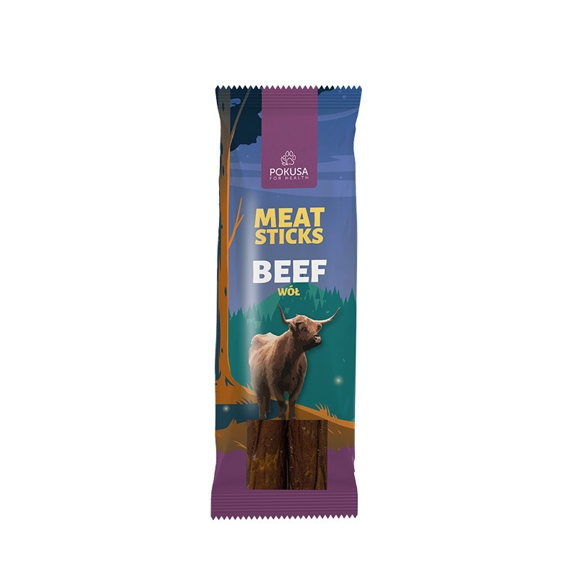 Mięsne gryzaki - FEEL THE WILD - Meat Sticks: 2 x wół