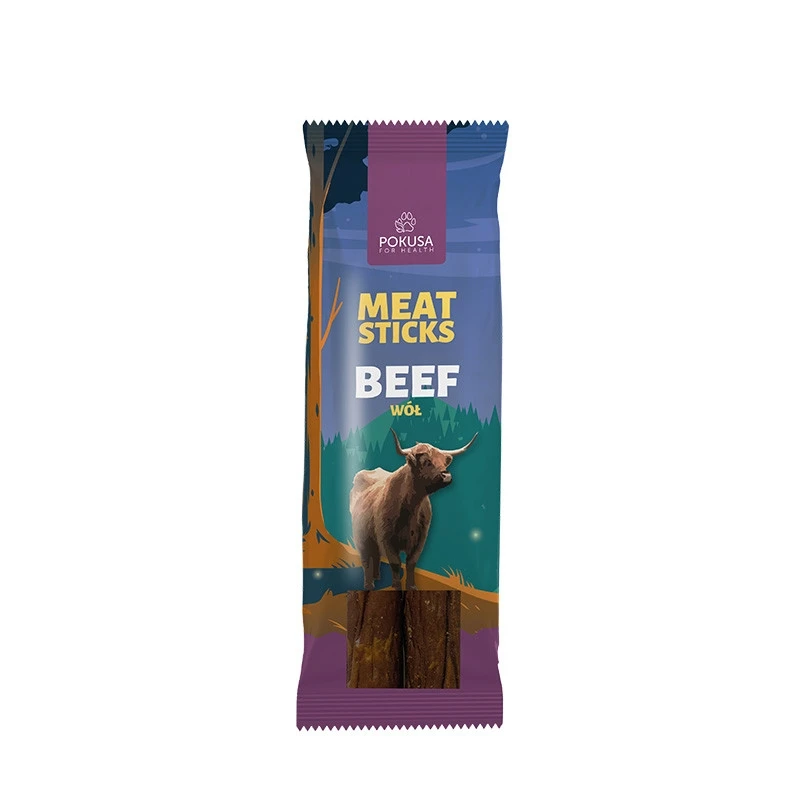 Mięsne gryzaki - FEEL THE WILD - Meat Sticks: 2 x wół