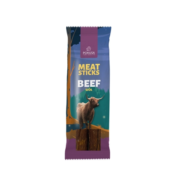 Mięsne gryzaki - FEEL THE WILD - Meat Sticks: 2 x wół
