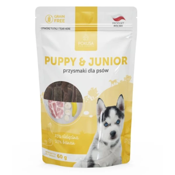 Naturalny przysmak dla psów - Junior&Puppy - cielęcina i b