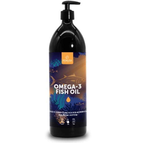 Omega 3 dla psa i kota - Olej z dziko żyjących ryb morskic