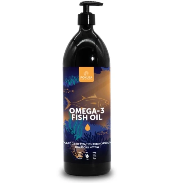 Omega 3 dla psa i kota - Olej z dziko żyjących ryb morskic