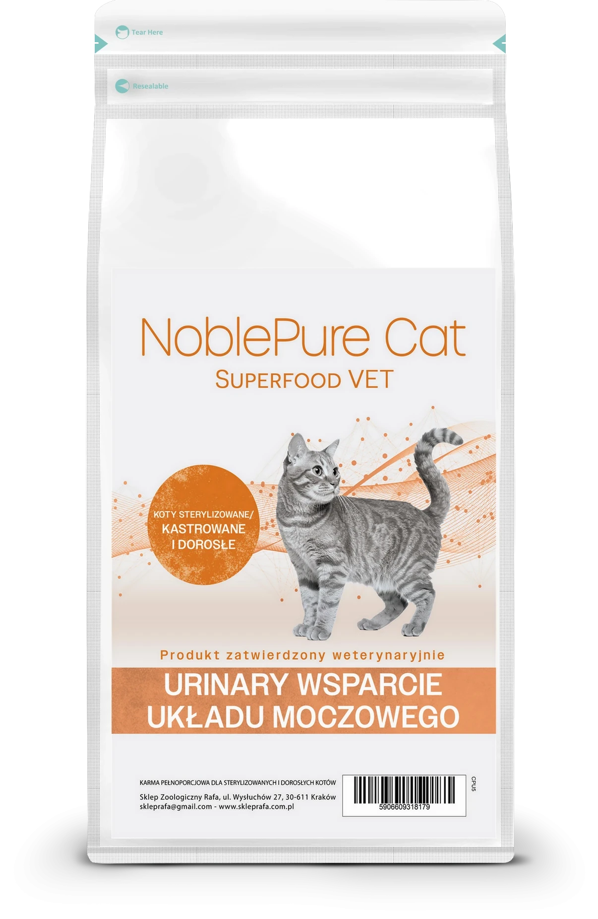 NoblePure Cat Vet Urinary Hydrolizowana Hypoalergiczna karma