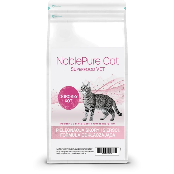 NoblePure Cat Vet Hypoalergiczny Hydrolizowany Łosoś karma