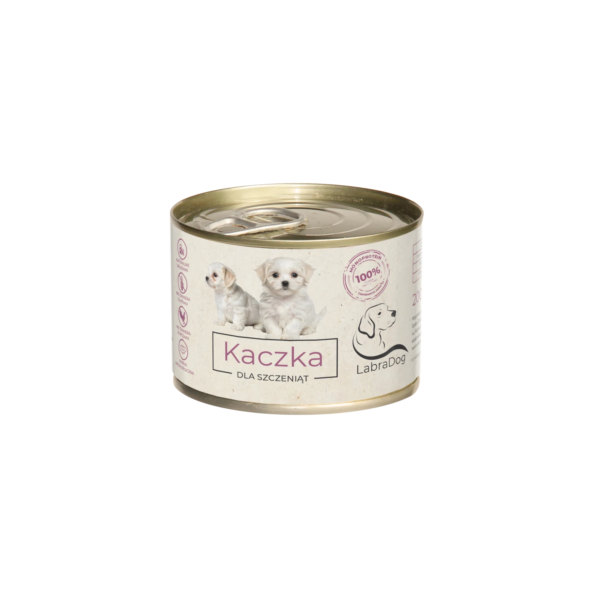 Karma mokra dla psa LabraDog Superfood Puppy Kaczka 100%