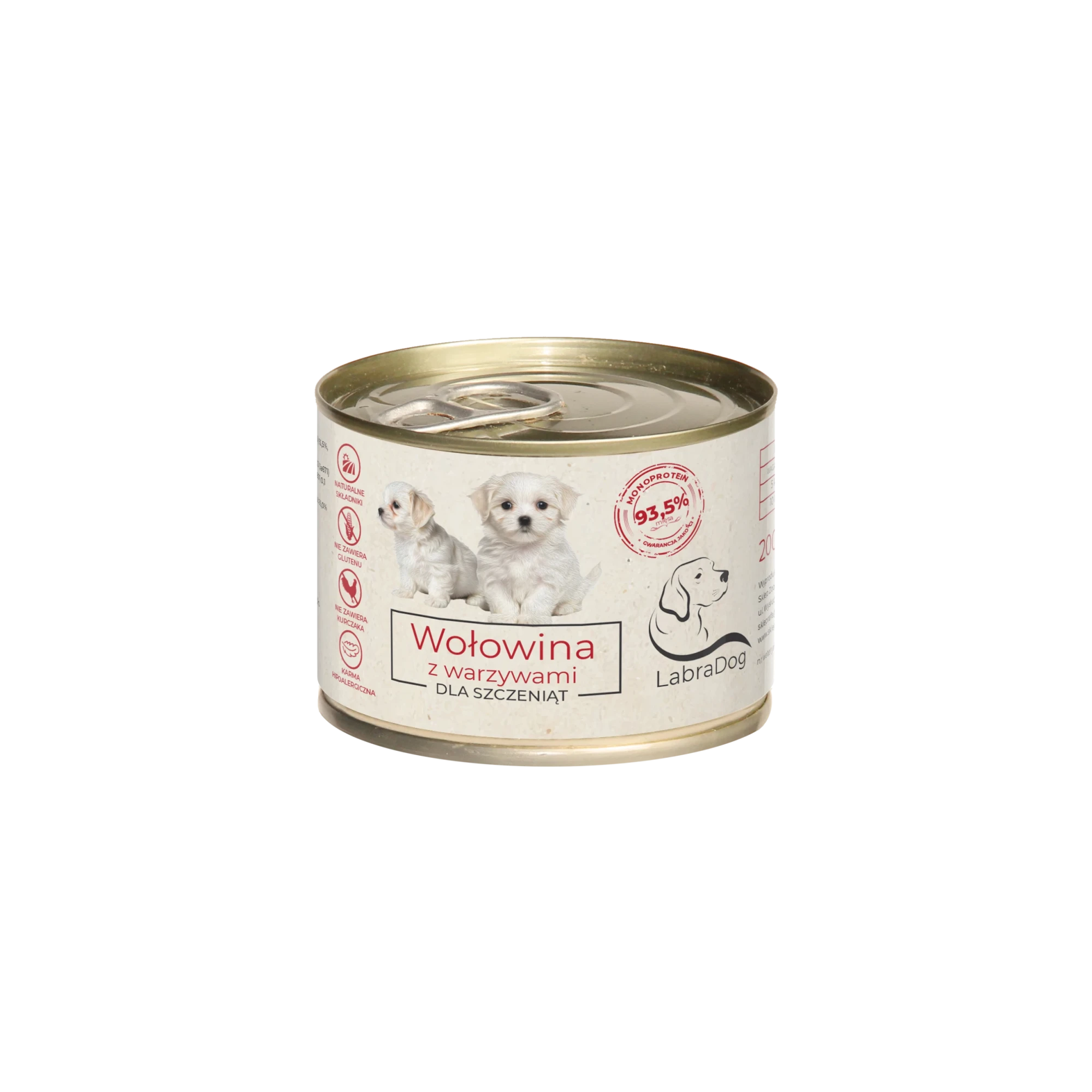 Karma mokra dla psa LabraDog Superfood Puppy Wołowina z war