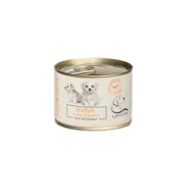 Karma mokra dla psa LabraDog Superfood Premium Puppy Indyk z