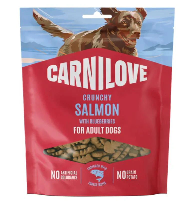 CARNILOVE Crunchy Snack Salmon & Blueberries Łosoś z Jagod