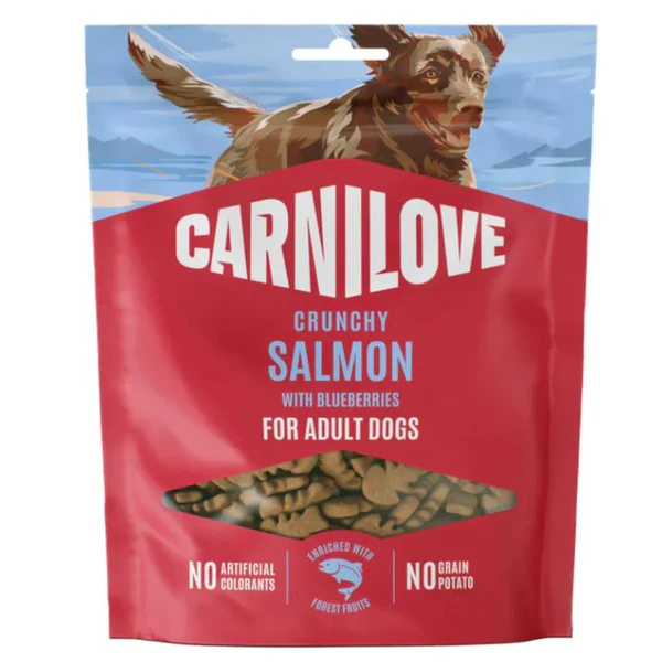 CARNILOVE Crunchy Snack Salmon & Blueberries Łosoś z Jagod