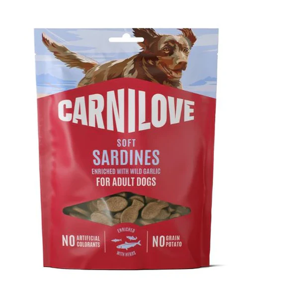 Carnilove Dog Soft snack Sardines enriched with Wild garlic