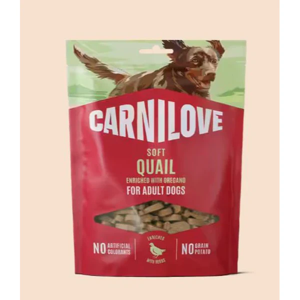 Carnilove Quail enriched with Oregano SOFT Snack for Dogs, s