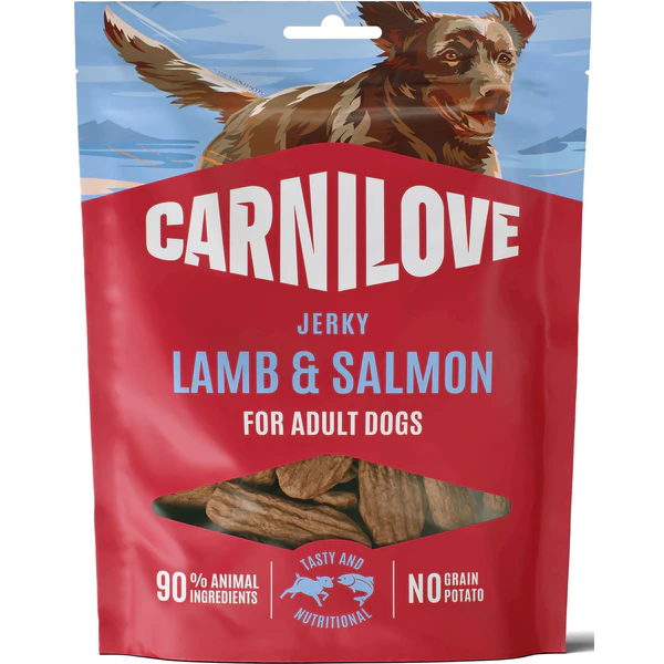 CARNILOVE Meat Jerky Lamb Salmon Jagnięcina Łosoś 100g