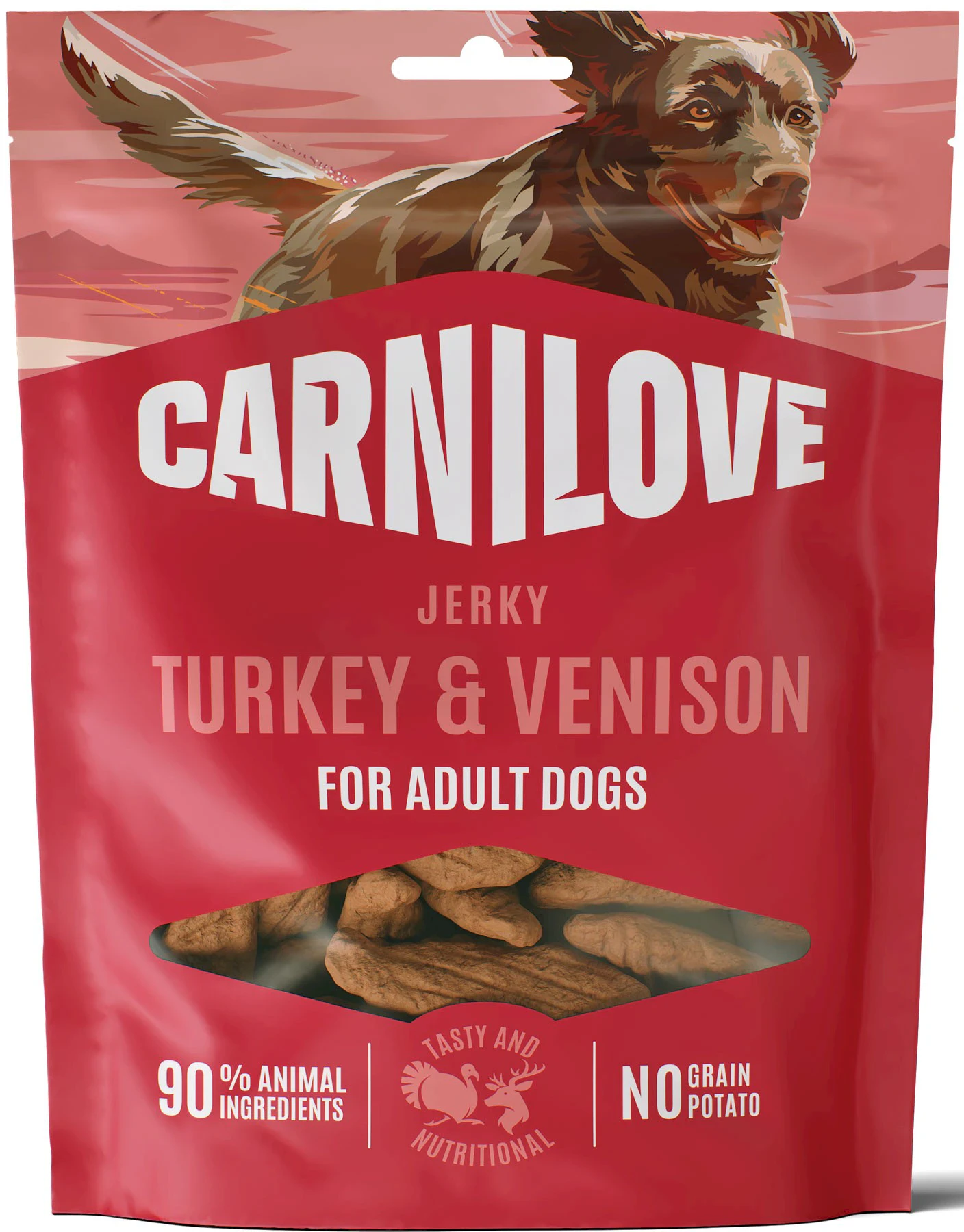 CARNILOVE Meat Jerky Turkey Venison Indyk Dziczyzna 100g
