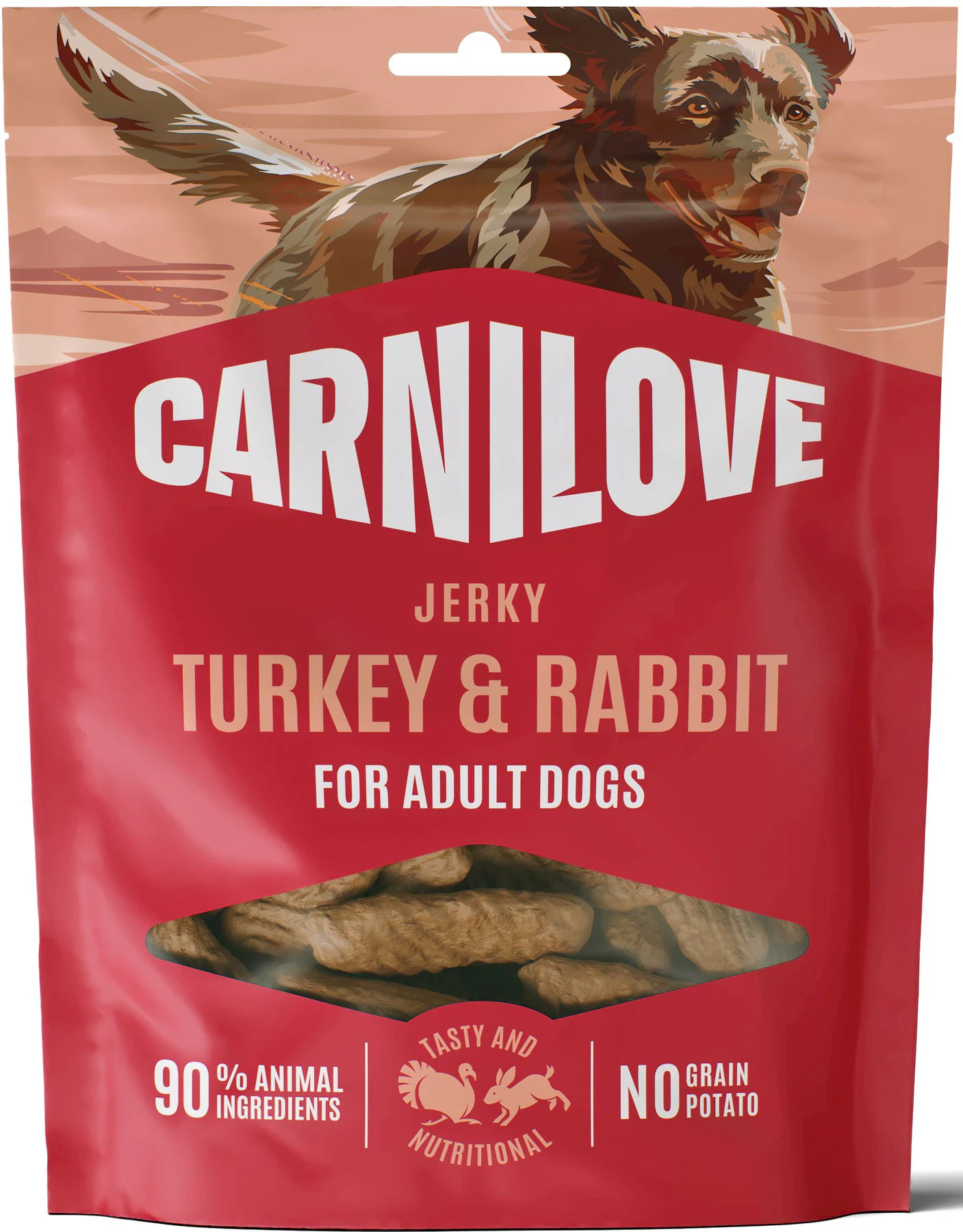 CARNILOVE Meat Jerky Turkey Rabbit Bar Indyk Królik 100g