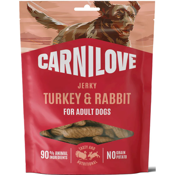 CARNILOVE Meat Jerky Turkey Rabbit Bar Indyk Królik 100g