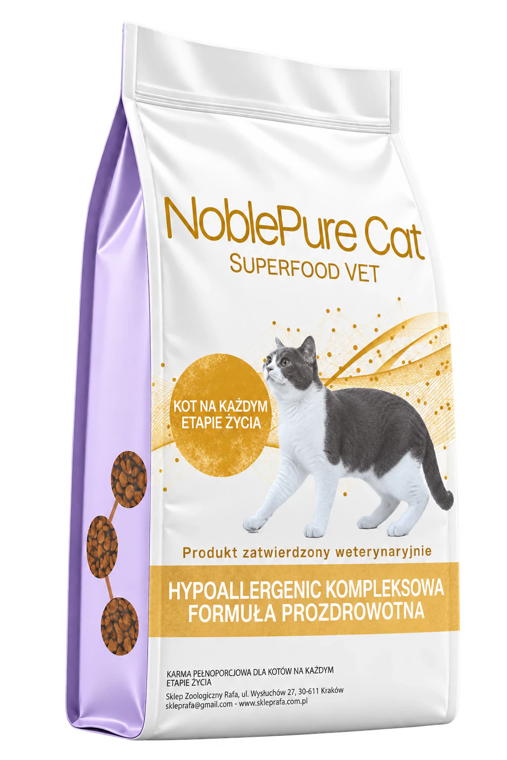 NoblePure Cat Vet Peptydy Hypoallergen Hydrolizowany Łosoś