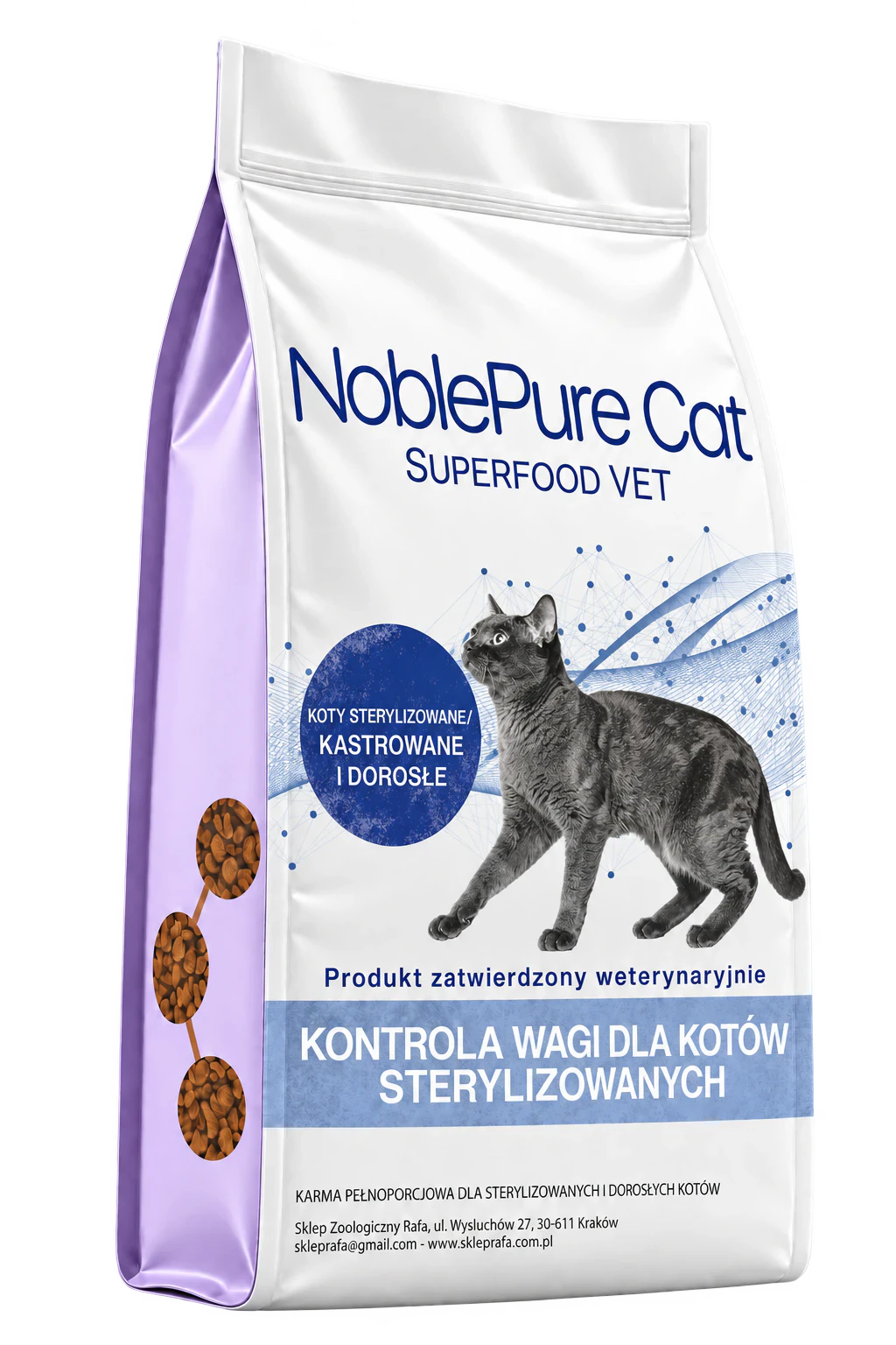 NoblePure Cat Vet Peptide Hipoalergiczna Weight Control Ste