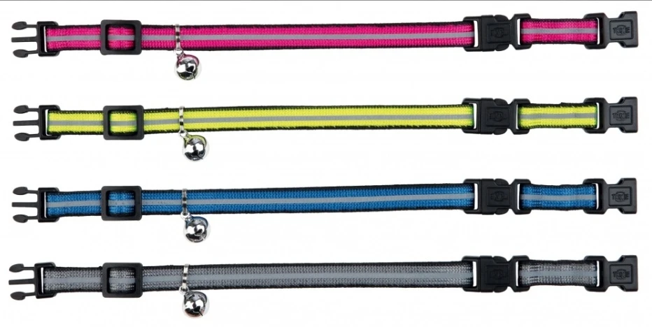 Trixie Obroża odblaskowa z podwójną klamrą dla kota