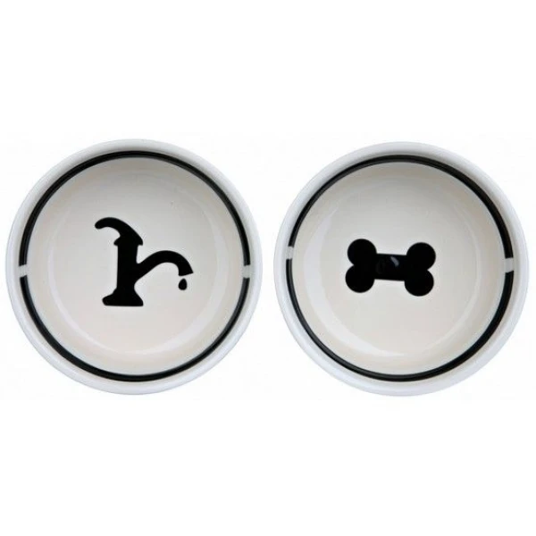 Trixie miski ceramiczne 0,6L na stojaku dla psa