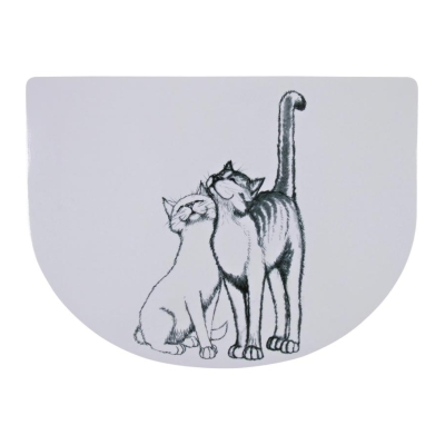 Trixie Podkładka pod miskę dla kota Pussy Cat 40x30 cm Półokrągła