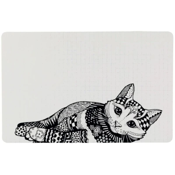 Trixie Podkładka pod miskę ZENTANGLE 44x28cm dla kota