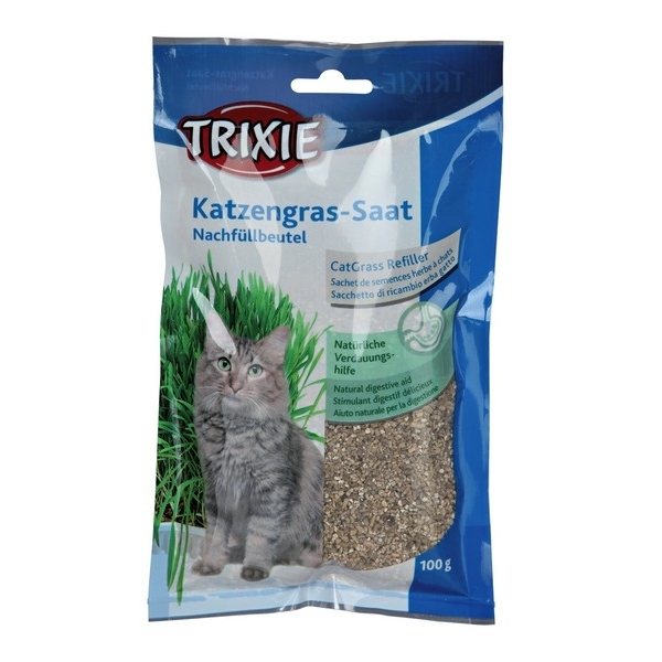 Trixie Trawa dla kota w woreczku - 100g