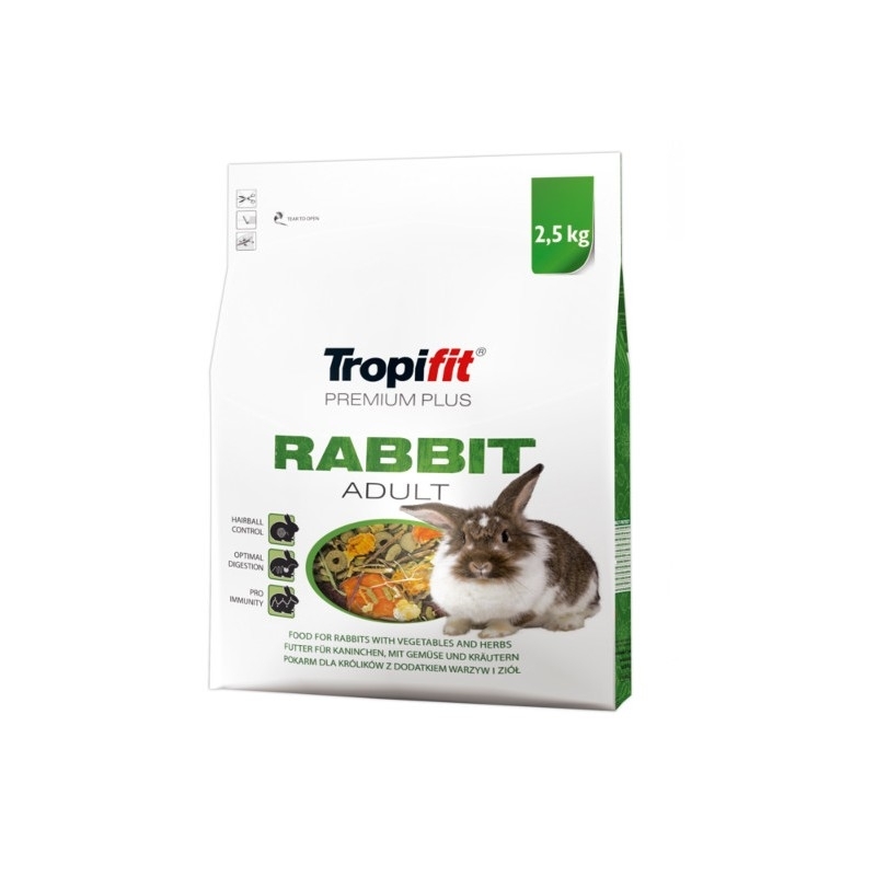 Karma sucha dla Królika Tropifit Rabbit Adult Premium Plus 750g , 2.5 kg