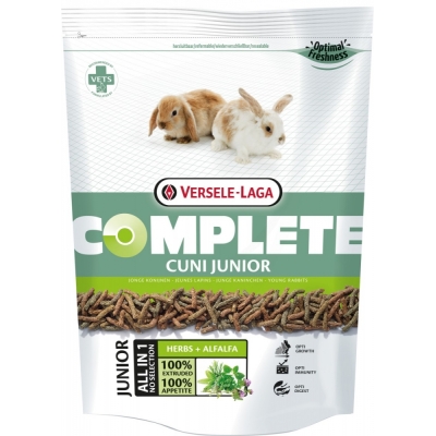 Karma sucha dla Królika VERSELE LAGA Cuni Junior Complete 500g, 1.75 kg, 8kg - dla młodych królików miniaturowych
