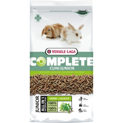 Karma sucha dla Królika VERSELE LAGA Cuni Junior Complete 500g, 1.75 kg, 8kg - dla młodych królików miniaturowych